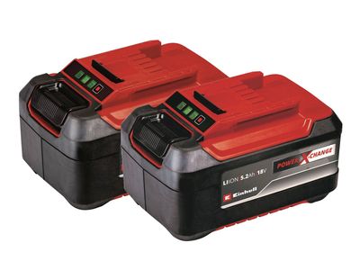 Einhell PXBAT52X2 18v Power X-Change Battery 5.2Ah Li-ion Twin Pack