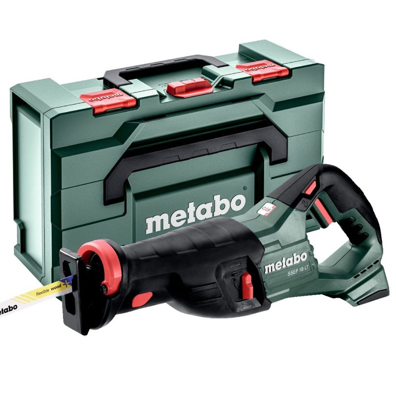 Metabo 601616840 SSEP18LT 18v Sabre Saw Bare Unit and metaBOX 165 L