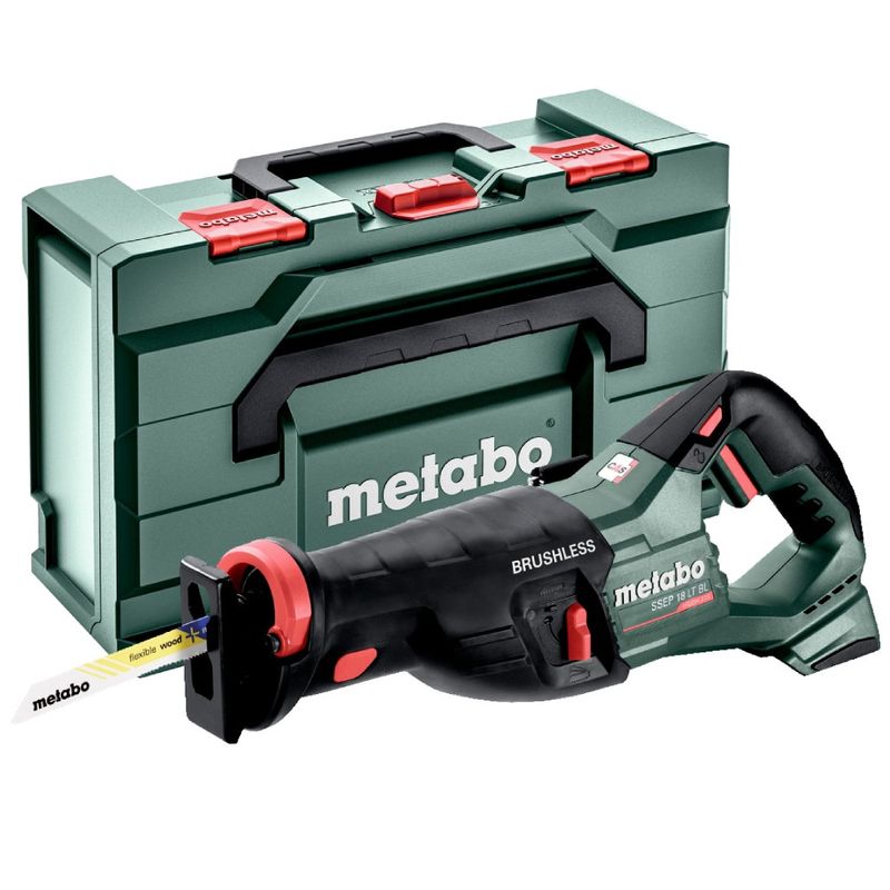 Metabo 601617840 SSEP18LTBL 18v Brushless Recip Saw Bare Unit and metaBOX165L