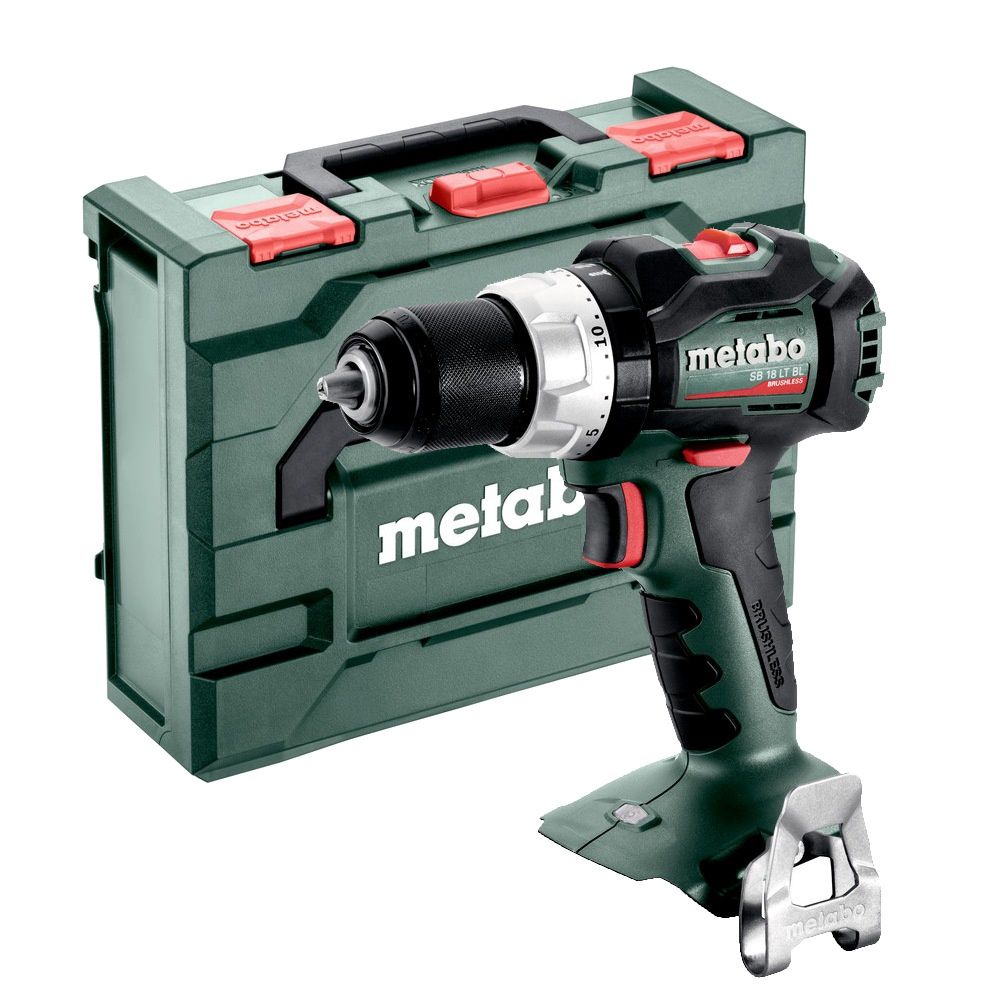 Metabo 602316840 SB18LTBL 18v Combi Drill Bare Unit and metaBOX 145