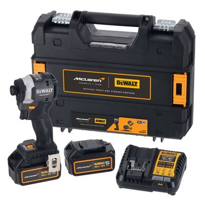 Dewalt DCF85MP2T McLaren F1 18v XR Brushless Impact driver kit 2x5.0ah in T-Stak