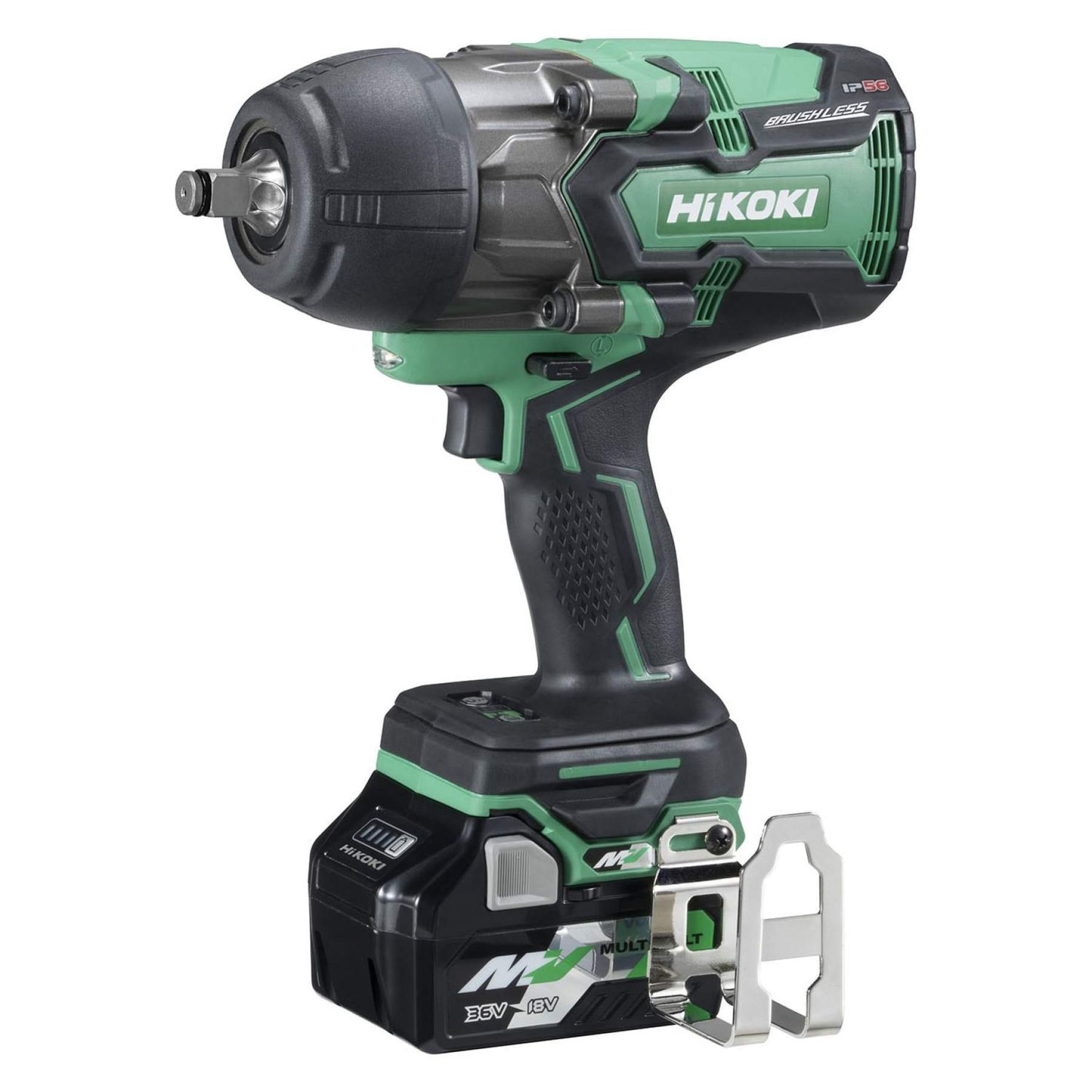 Hikoki WR36DBJR 36v Multi-Volt 1/2in Impact Wrench kit with 2 x 2.5ah Batteries