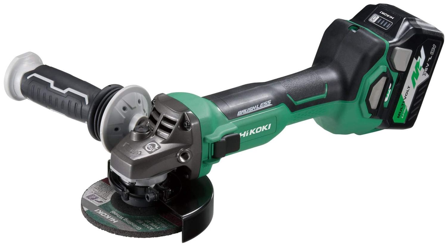 Hikoki G3612DAJR 36v Multi-Volt 115mm Angle Grinder kit with 2 x 2.5ah Batteries
