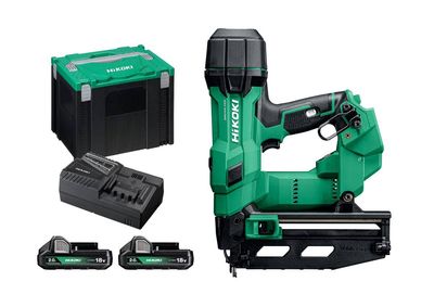 Hikoki NT1865DSAJXZ 18V 2 x 2.0Ah 16G Straight Finish Nailer Kit