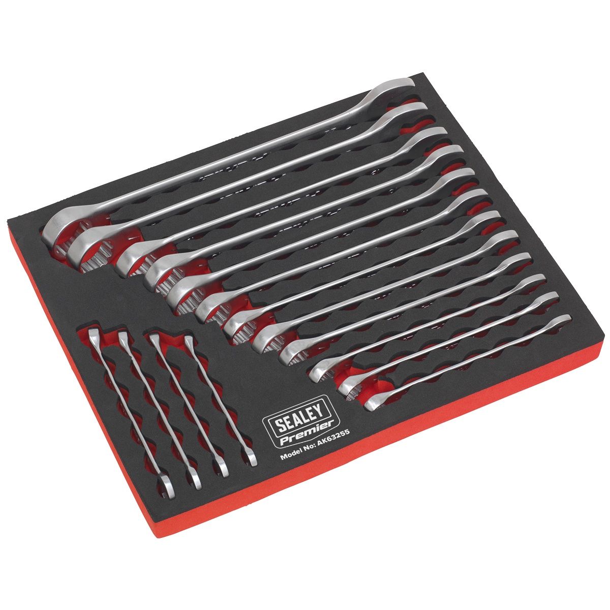 Sealey AK63255 Premier 16pc Combination Spanner Set