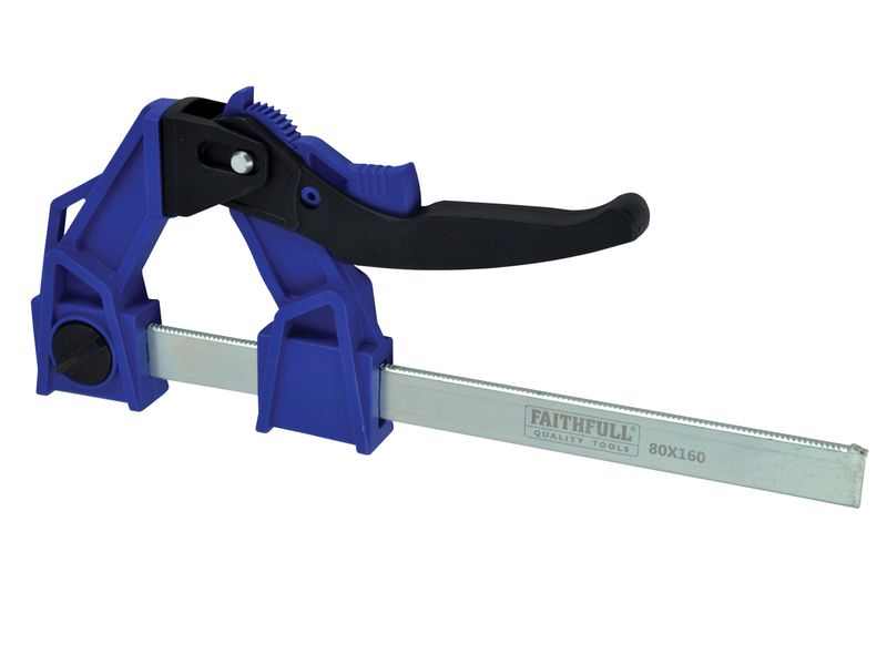 Faithfull FAILC160120 Heavy-Duty Lever Clamp Capacity 160mm