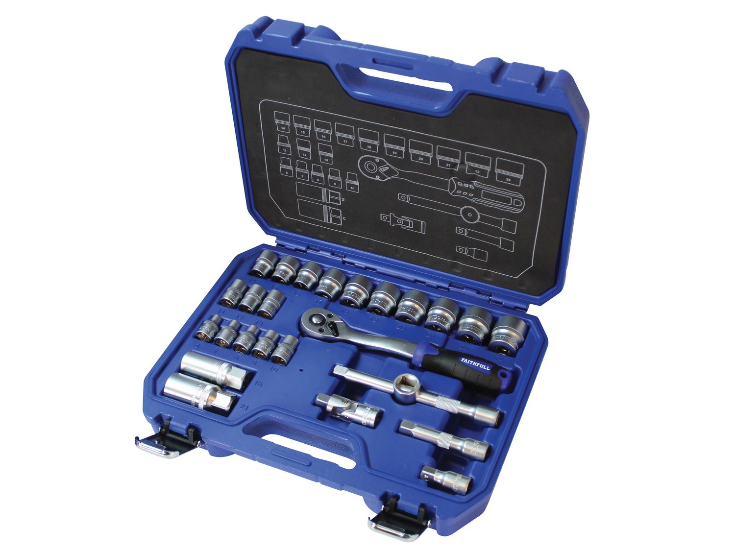 Faithfull FAISOC3826MN 26pc 3/8&quot; Drive Socket Set
