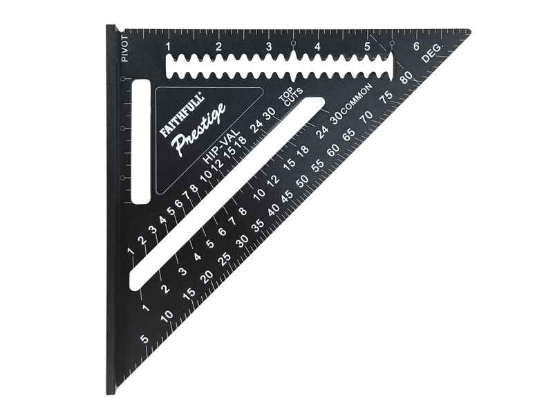 Faithfull FAICSQ7CNC Prestige Quick Square Black Aluminium 178mm (7in)