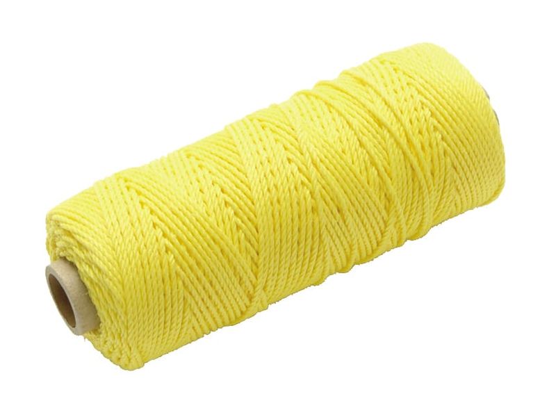 Faithfull FAIBLHVY Hi-Vis Nylon Brick Line 100m (330ft) Yellow