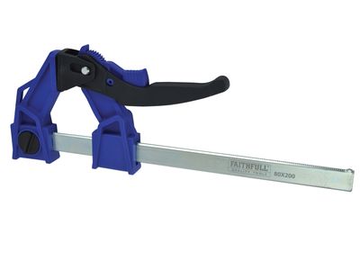 Faithfull FAILC200120 Heavy-Duty Lever Clamp Capacity 200mm