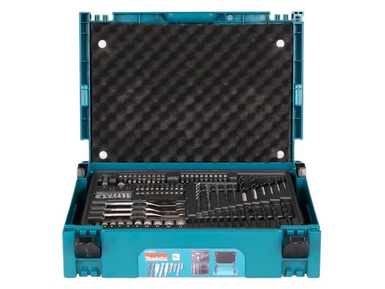 Makita E-24913 70pc Drill and Driver bit set in Makpac Case