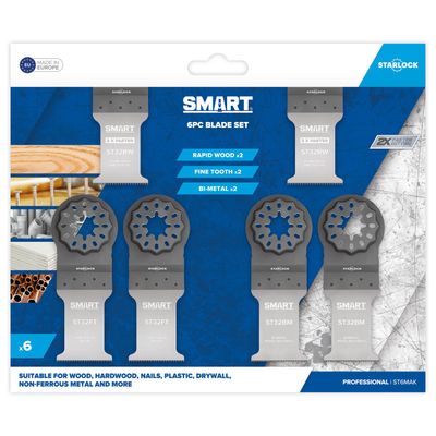 Smart ST6MAK Starlock 6pc Blade Pack