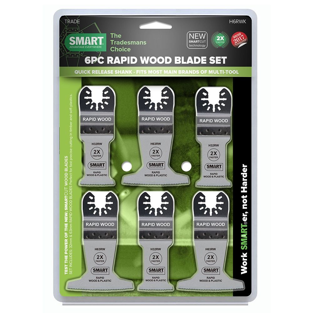 Smart H6RWK Trade 6pc Rapid Wood Blade Kit