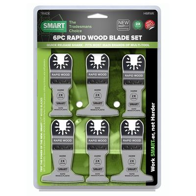 SMART H6RWK Trade 6pc Rapid Wood Blade Kit