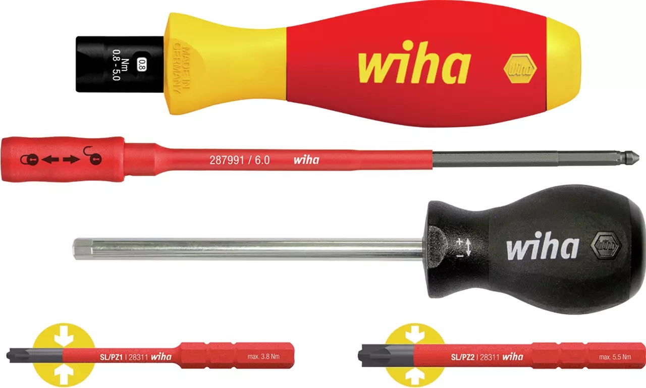 Wiha 38074 TorqueVario-S 5pc VDE Screwdriver Set img