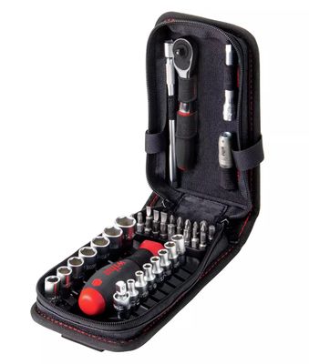 Wiha 44684 40pc 1/4&quot; Ratchet Socket and Driver Bit Set