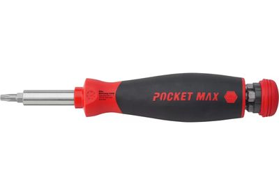 Wiha 45292 PocketMax Magnetic Screwdriver with 8 Driver Bits
