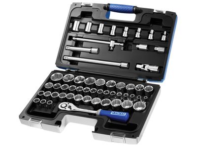 Expert BRIE032909B 1/2in Drive Socket &amp; Accessory Set, 55 Piece