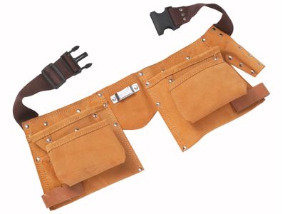 BlueSpot Tools B/S16332 Double Leather Tool Pouch - Regular