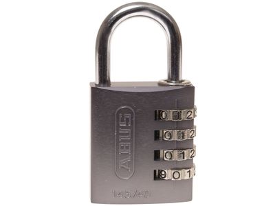ABUS Mechanical ABU14540TIT 145/40 40mm Aluminium Combination Padlock Titanium 49551