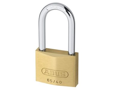 ABUS Mechanical ABU6540LS40C 65/40mm Brass Padlock 40mm Long Shackle Carded