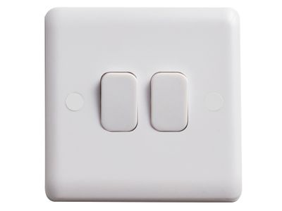 Deta Vimark DETVC1204 Light Switch 2-Gang 2-Way