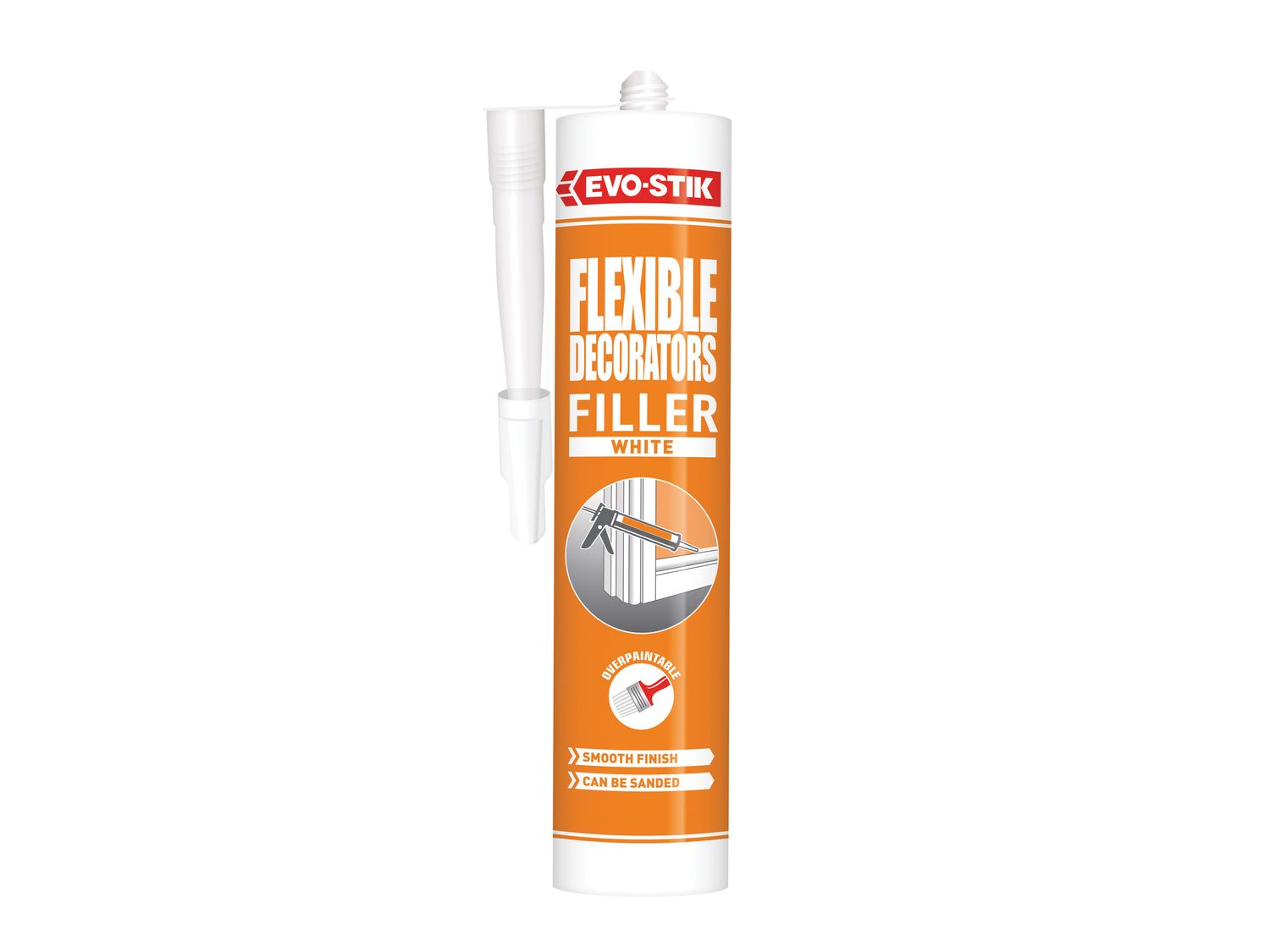 EVO-STIK EVODFFW Decorators Flexible Acrylic Filler White C20