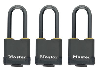 Master Lock MLKM115TRILF Excell™ Weather Tough 45mm Padlock 4-Pin- Keyed Alike x 3