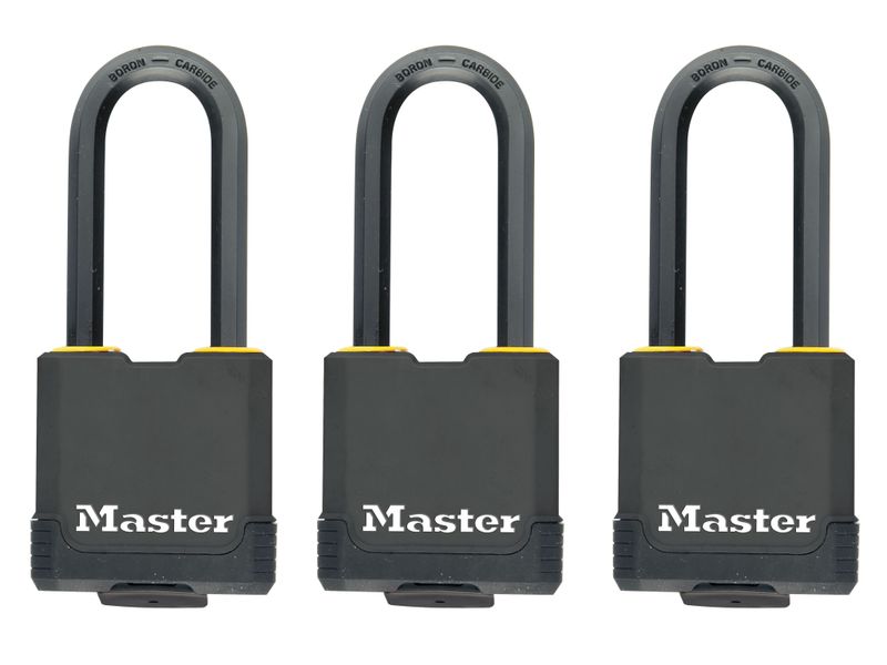 Master Lock MLKM115TRILF Excell™ Weather Tough 45mm Padlock 4-Pin- Keyed Alike x 3