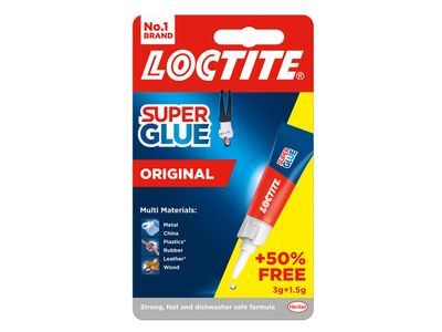 Loctite LOCSGL3GAVNR Super Glue Original Tube 3g + 50% Extra Free