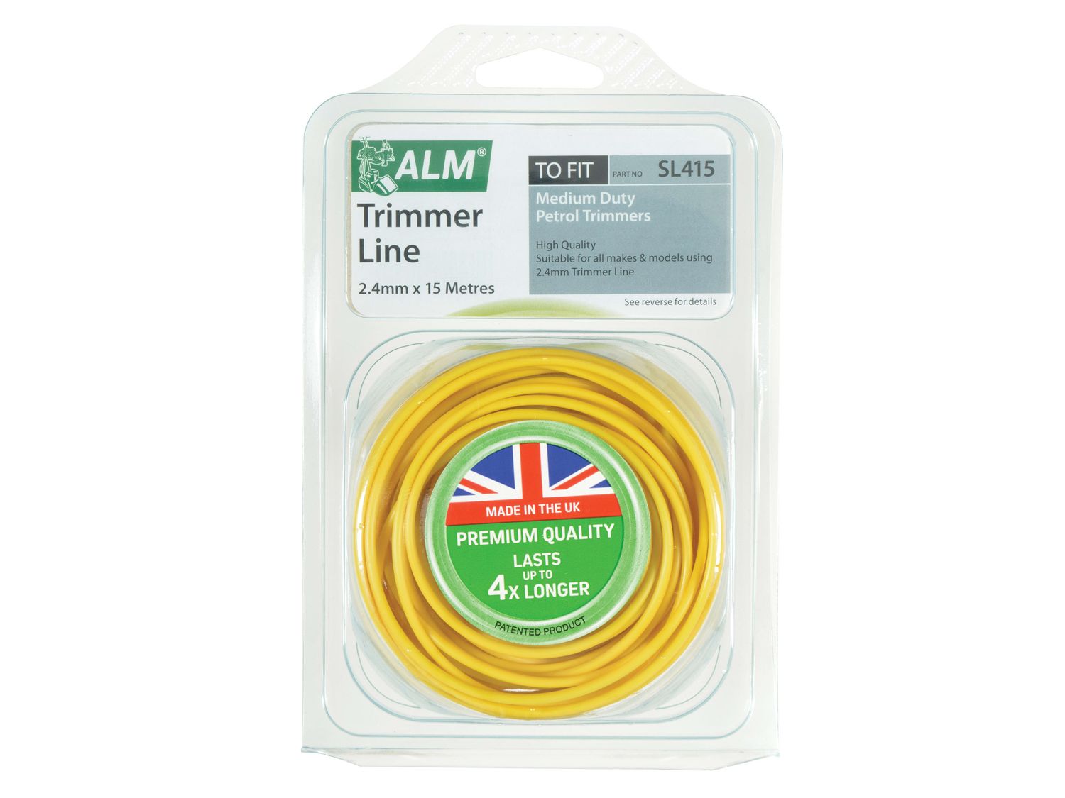 ALM Manufacturing ALMSL415 SL415 Medium-Duty Petrol Trimmer Line 2.4mm x 15m