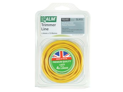 ALM Manufacturing ALMSL415 SL415 Medium-Duty Petrol Trimmer Line 2.4mm x 15m