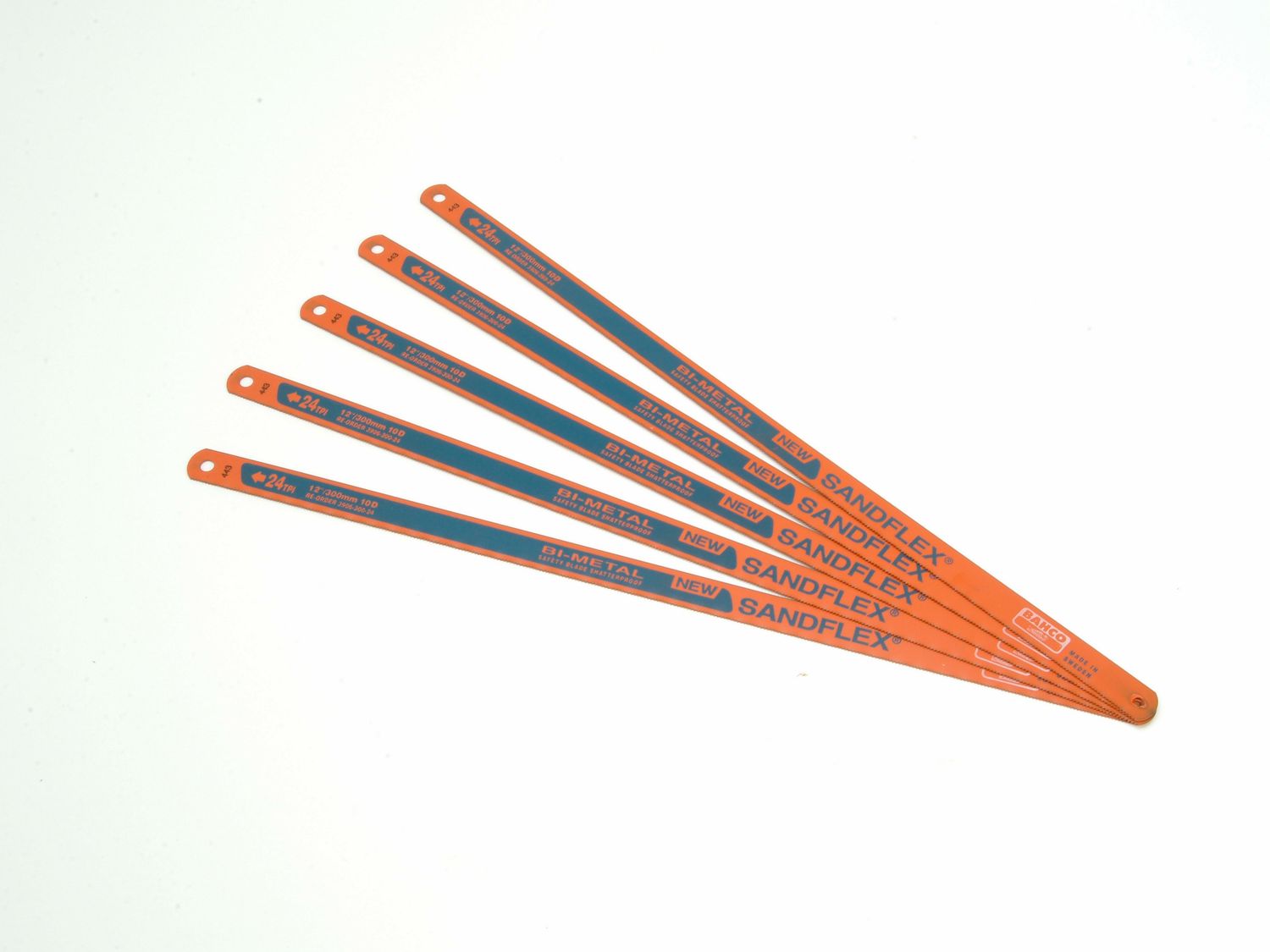 Bahco BAH3906245P 3906 Sandflex Hacksaw Blades 300mm (12in) x 24 TPI (Pack 5)