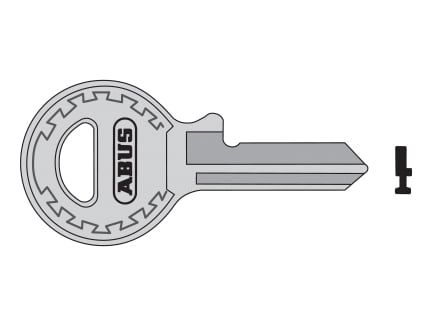 ABUS Mechanical ABUKB09329 65/15 Right Hand Key Blank 09328