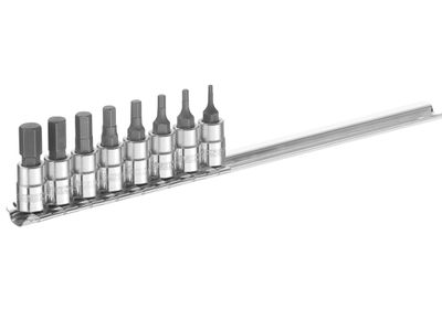 Expert BRIE030704B 1/4in Drive Hex Bit Socket Set, 8 Piece