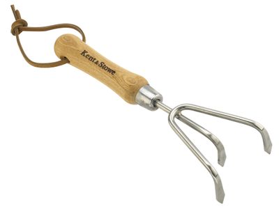 Kent &amp; Stowe K/S70100087 Stainless Steel Hand 3-Prong Cultivator, FSC