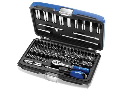 Expert BRIE030707B 1/4in Drive Socket &amp; Accessory Set, 73 Piece