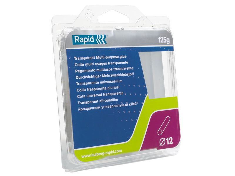 Rapid RPD40107356 Transparent Glue Sticks 12 x 94mm (Pack 13)