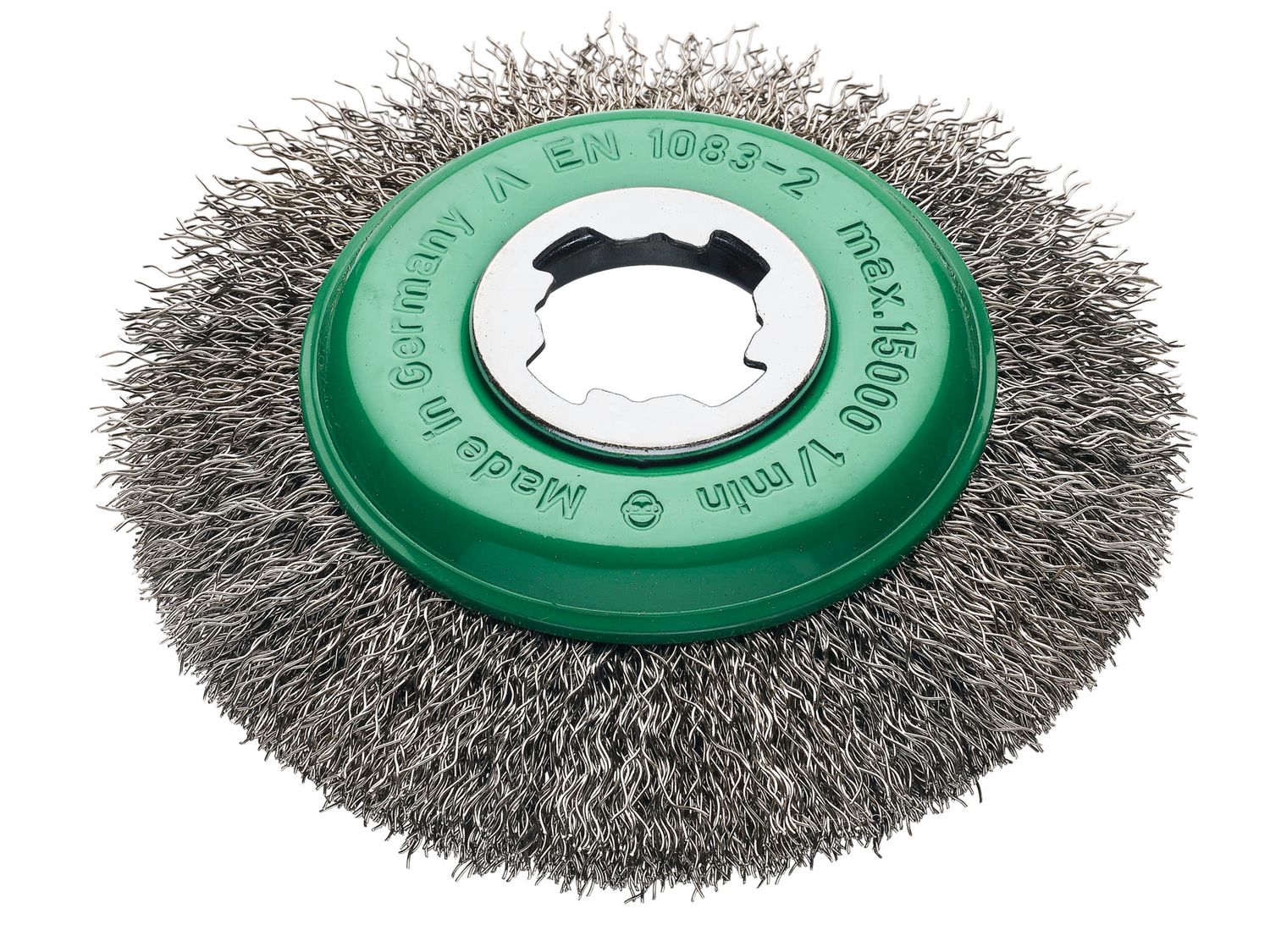 Lessmann LES42337X X-Lock Crimp Stainless Steel Bevel Brush 115mm Non Spark