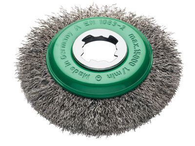 Lessmann LES42337X X-Lock Crimp Stainless Steel Bevel Brush 115mm Non Spark