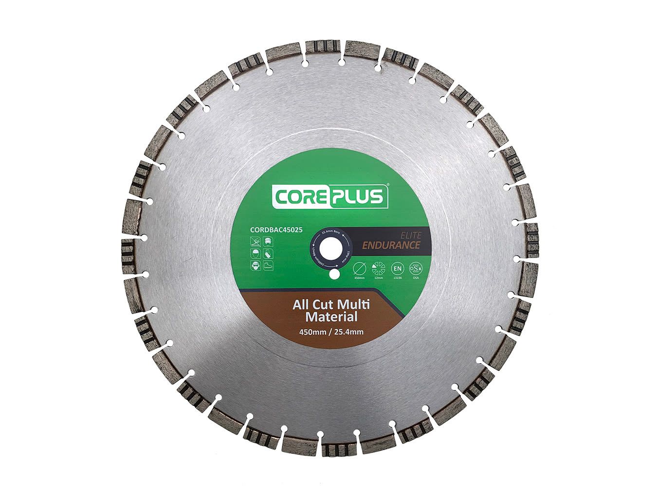 CorePlus CORDBAC45025 All Cut Material Diamond Blade 450mm x 25.4mm