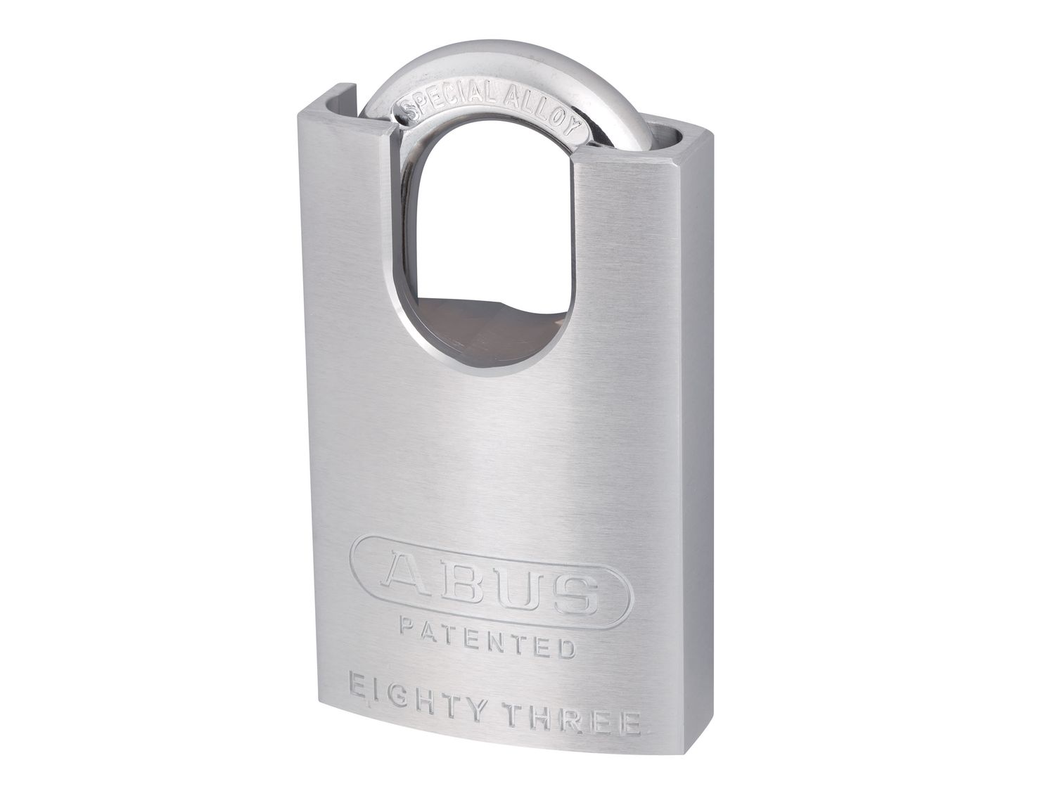 ABUS Mechanical ABU8350CSC 83/50mm Chrome Plated Brass Padlock Hardened Closed Shackle