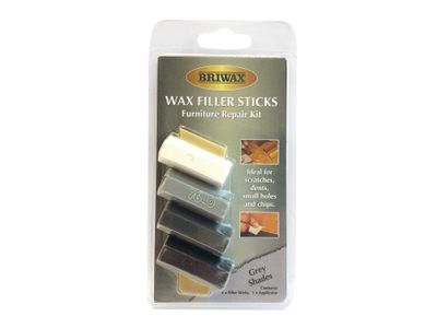 Briwax BRWWFSG Wax Filler Sticks Grey Shades (Pack 4)