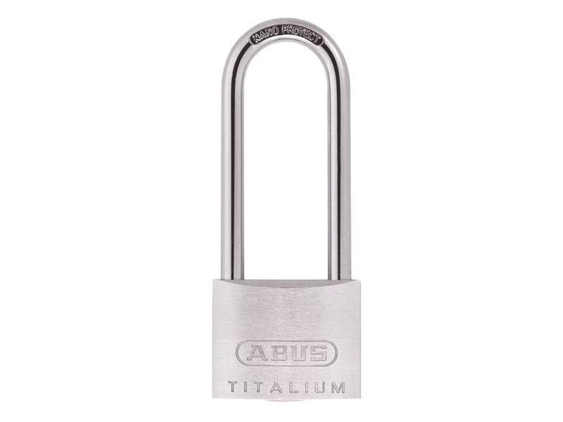 ABUS Mechanical ABU80TI4063C 80TI/40mm TITALIUM™ Padlock 63mm Long Shackle Carded