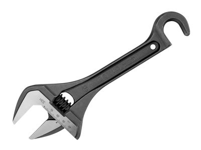 Bahco BAH33H Wide Jaw Adjustable Wrench with Hook 254.5mm