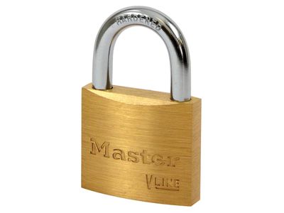 Master Lock MLK4140KA1 V Line Brass 40mm Padlock - Keyed Alike 2341