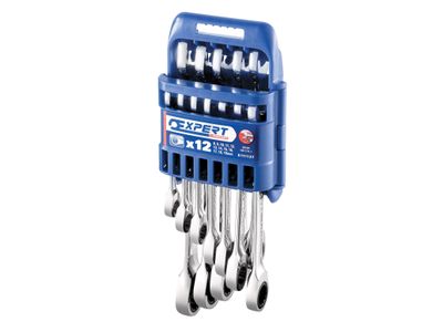 Expert BRIE111137 E111137 Rapid Ratchet Spanner Set, 12 Piece