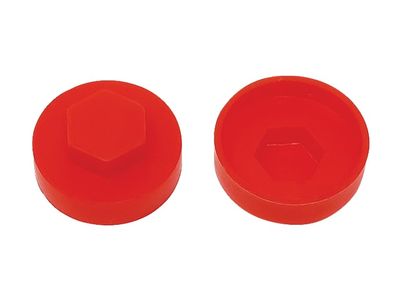 ForgeFix FORTFCC16PR TechFast Cover Cap Poppy Red 16mm (Pack 100)