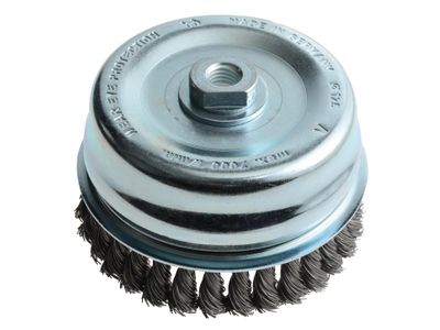 Lessmann LES487217 Knot Cup Brush 125mm M14x2.0, 0.50 Steel Wire*