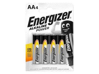 Energizer ENGPOWERAA AA Cell Alkaline Power Batteries (Pack 4)
